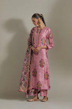 KURTA PANT DUPATTA DUSKY PINK