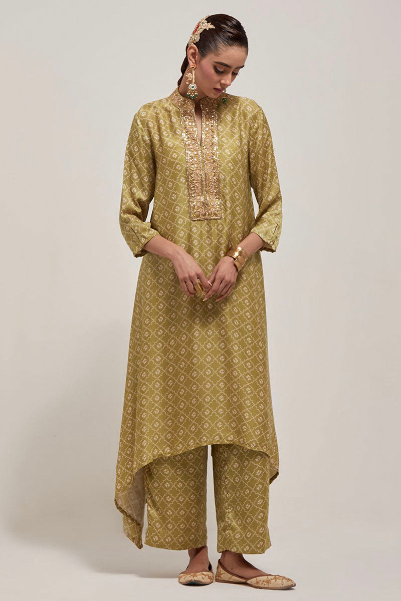 KURTA PANT DRY GREEN