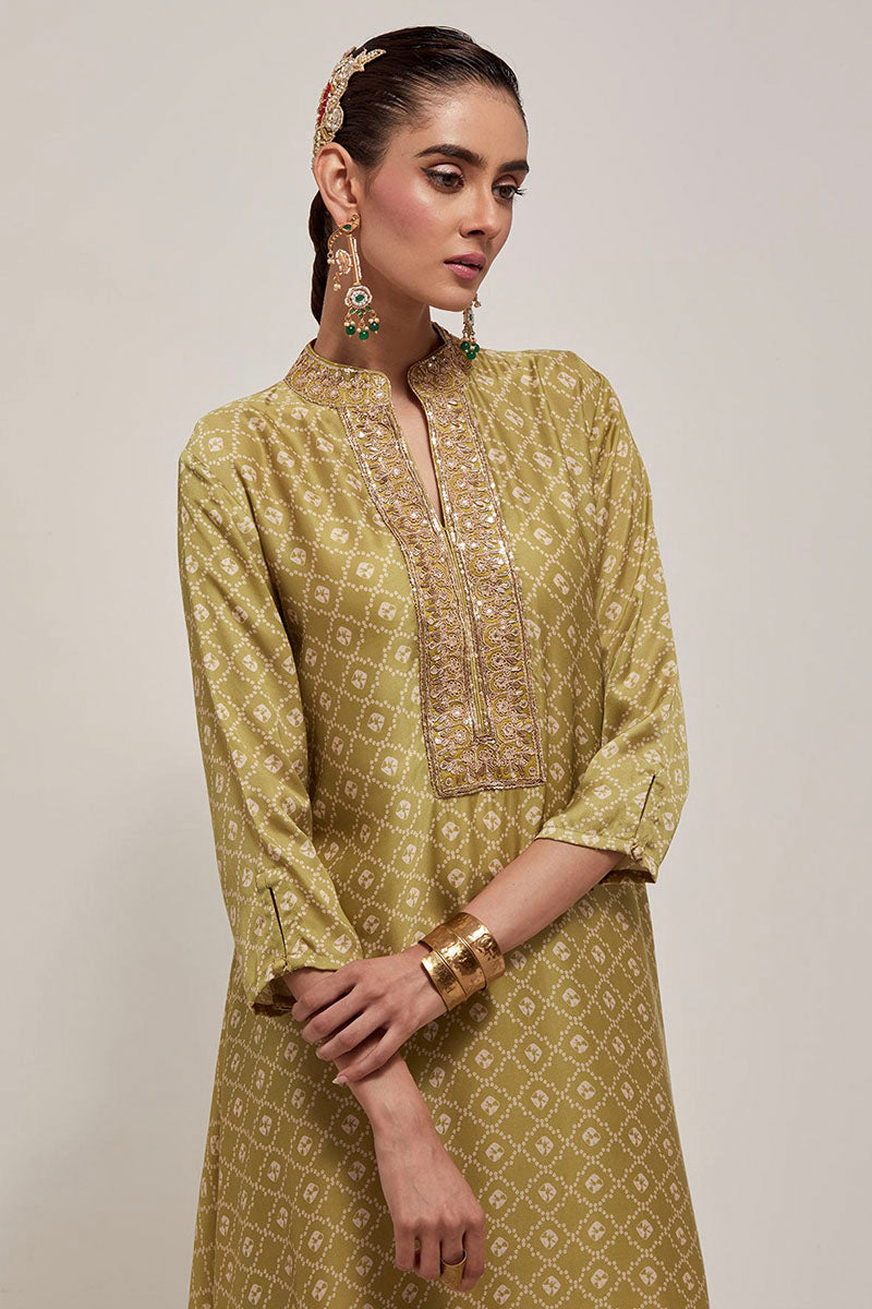 KURTA PANT DRY GREEN