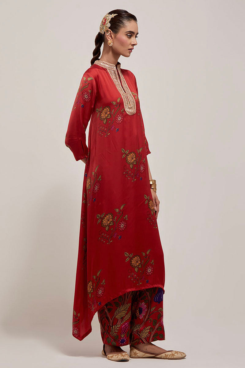 KAFTAN PANT SURKH LAAL