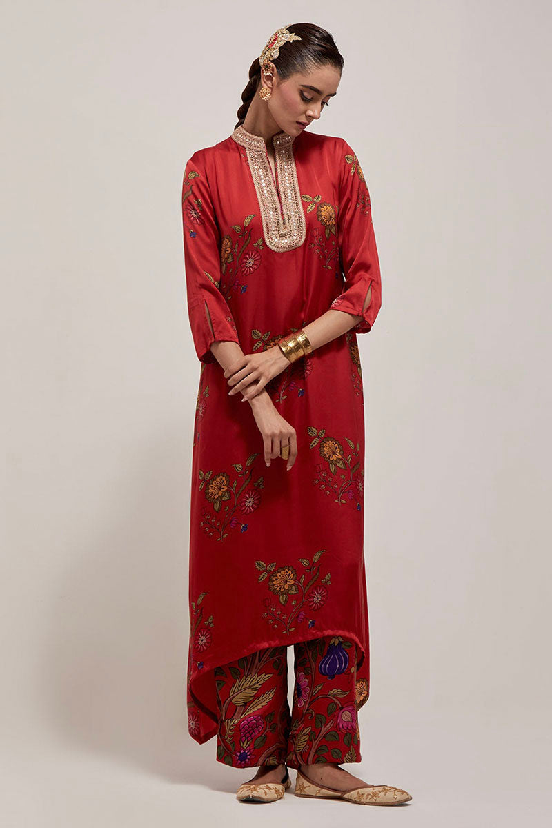 KAFTAN PANT SURKH LAAL