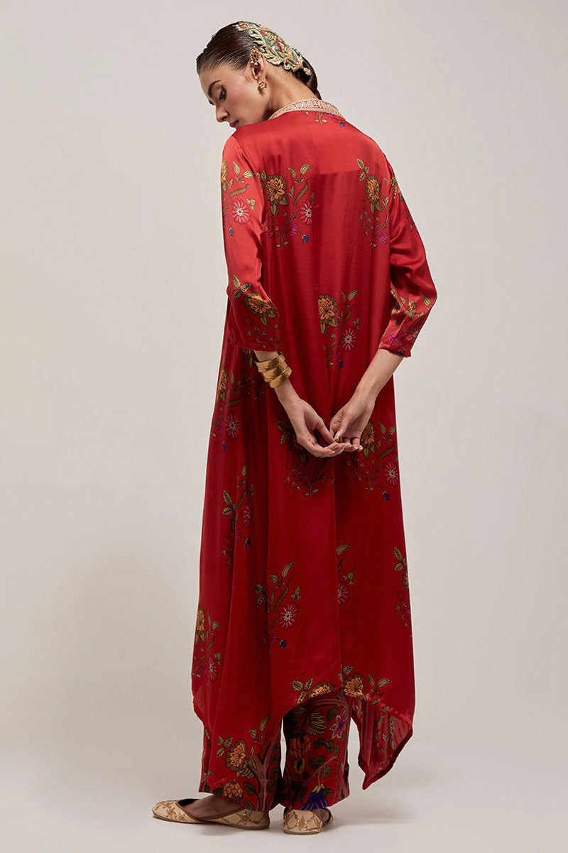 KAFTAN PANT SURKH LAAL