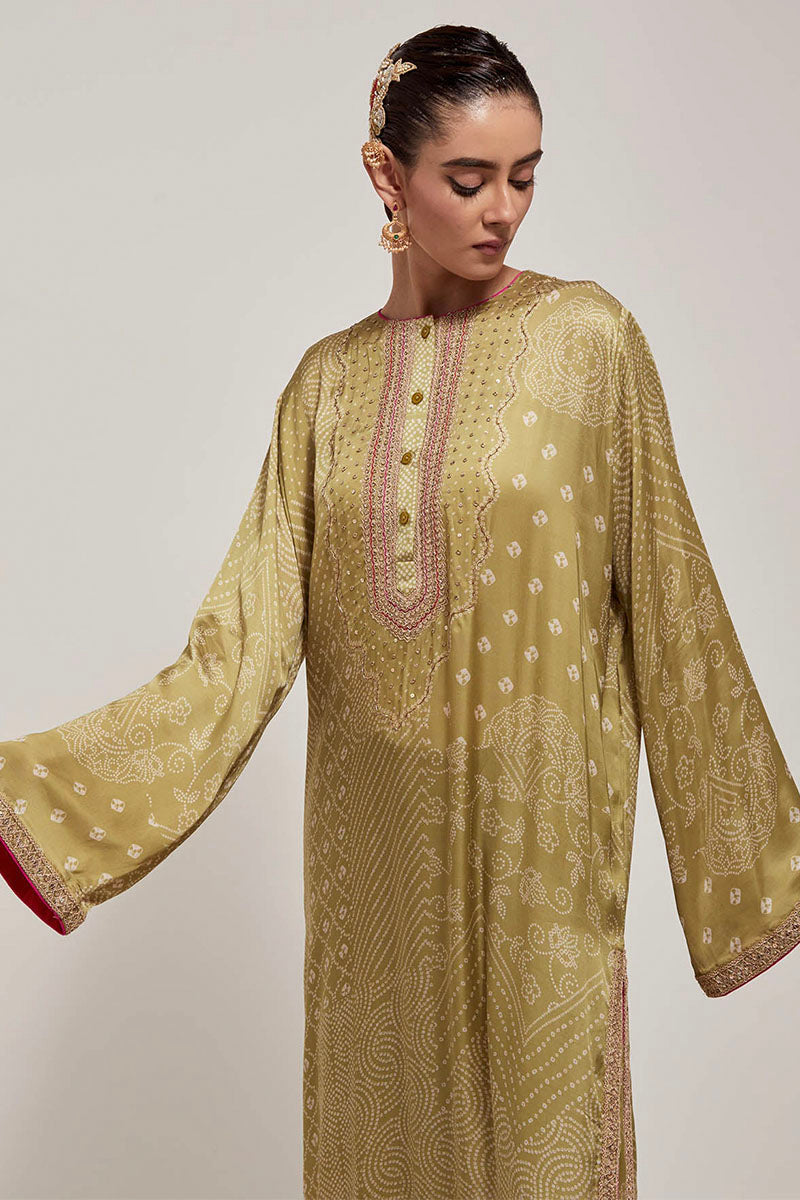 KURTA PANT DRY GREEN