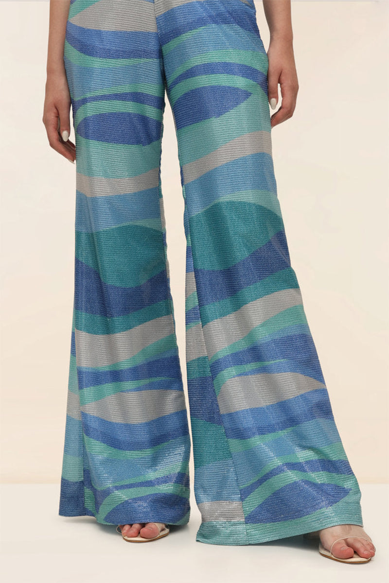 Pant Blue Multicolour