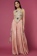 Sharara Blouse Blush Pink