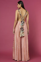 Sharara Blouse Blush Pink