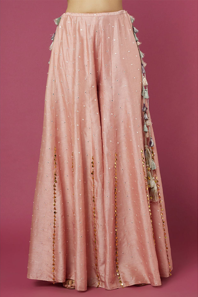 Sharara Blouse Blush Pink