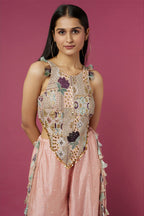 Sharara Blouse Blush Pink