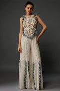 CHOLI SHARARA POWDER BLUE