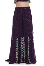 CHOLI SHARARA PURPLE