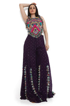 CHOLI SHARARA PURPLE