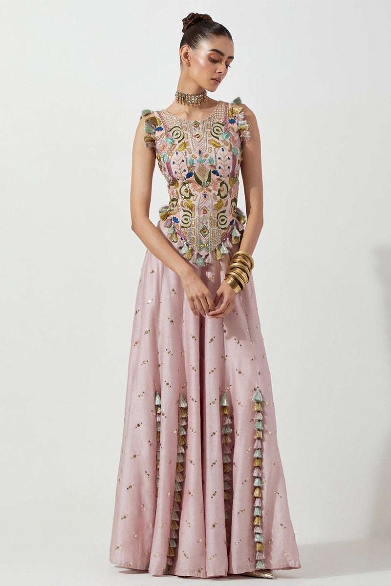 Sharara Blouse Onion Pink