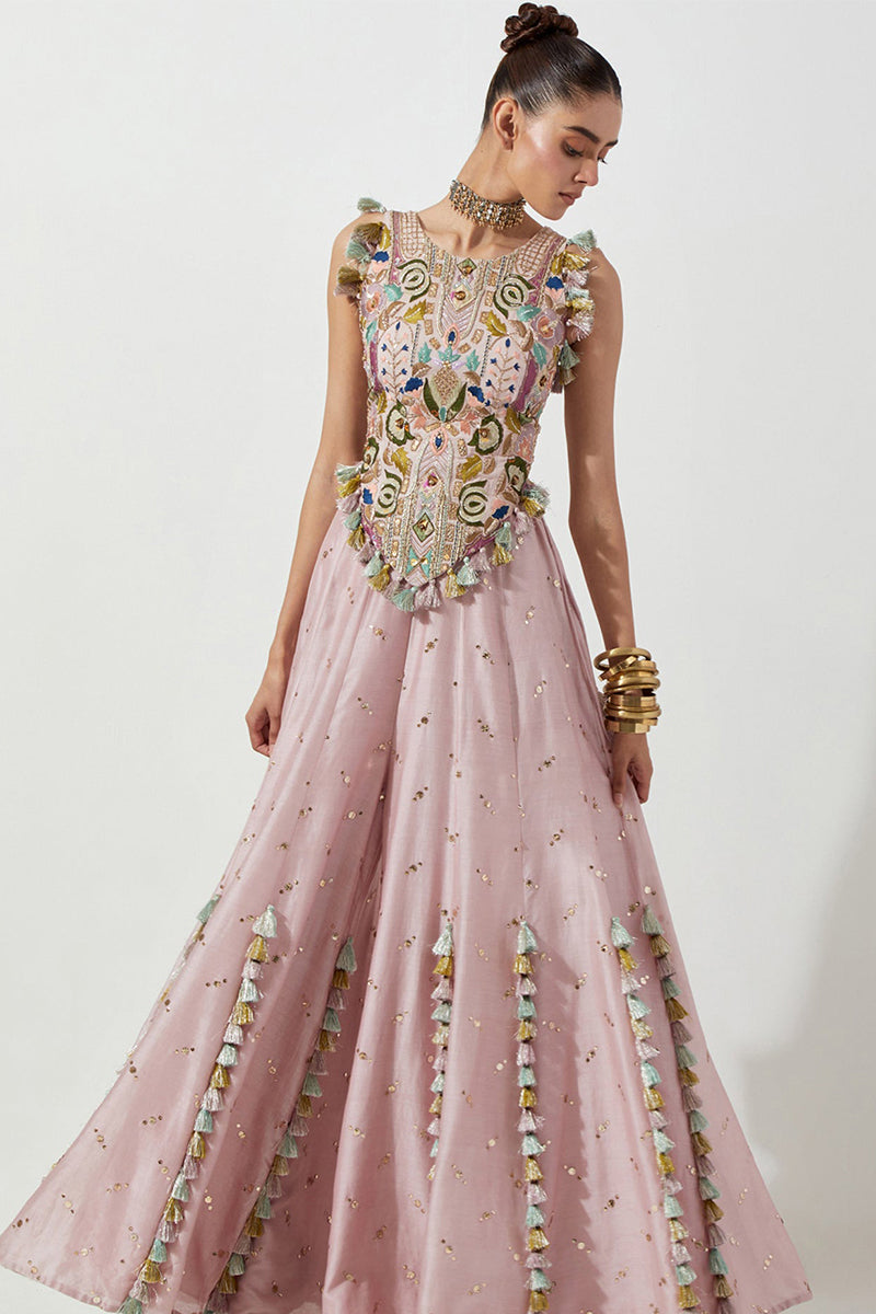 Sharara Blouse Onion Pink