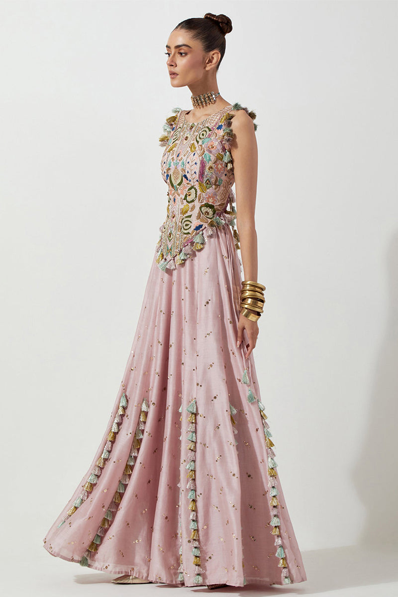 Sharara Blouse Onion Pink