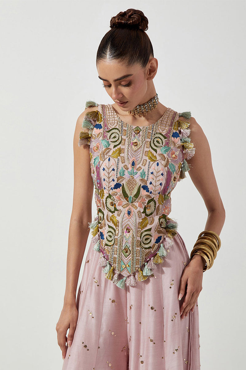 Sharara Blouse Onion Pink