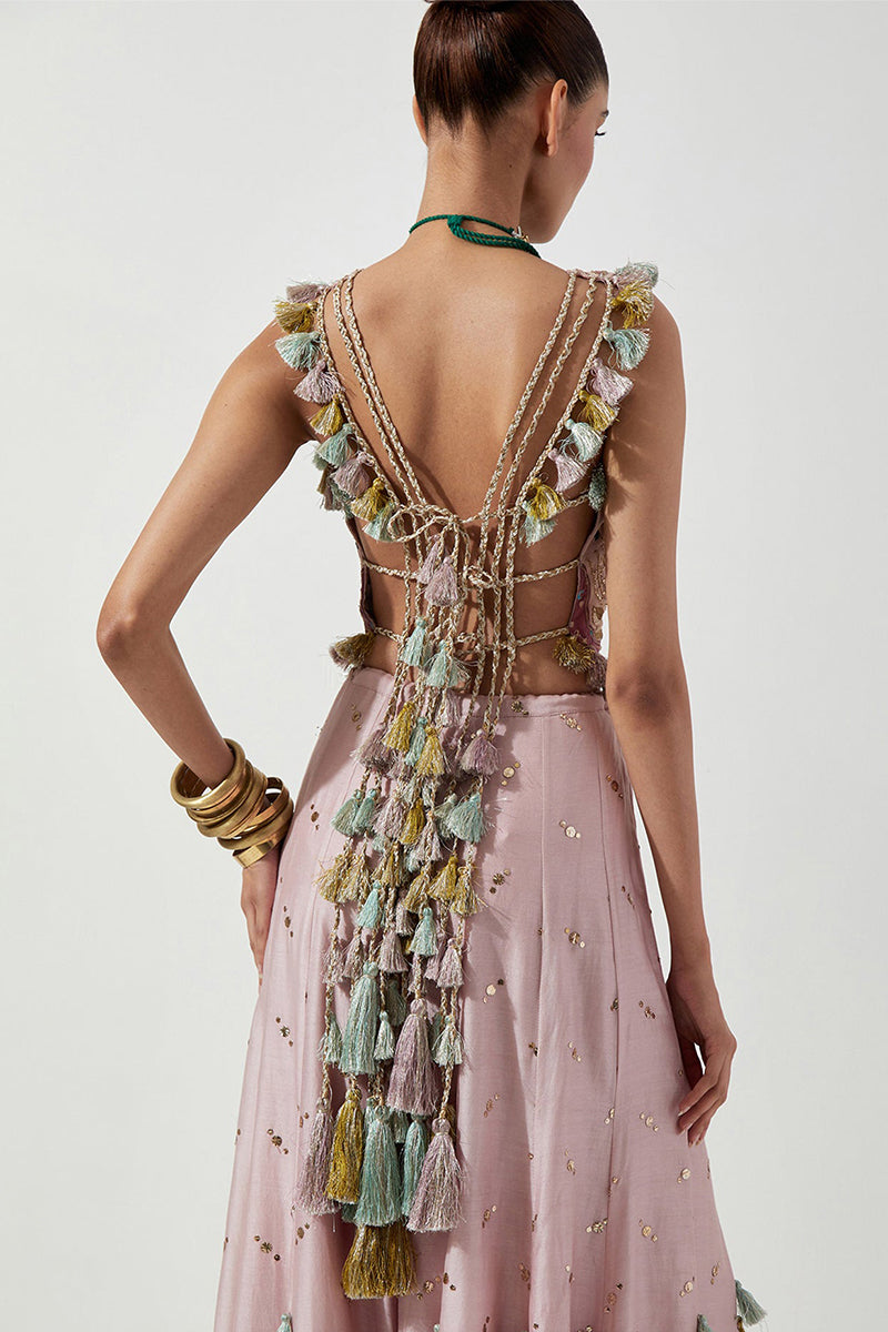 Sharara Blouse Onion Pink