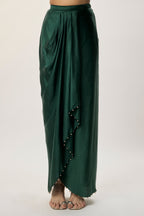 Dhoti Skirt Blouse Green