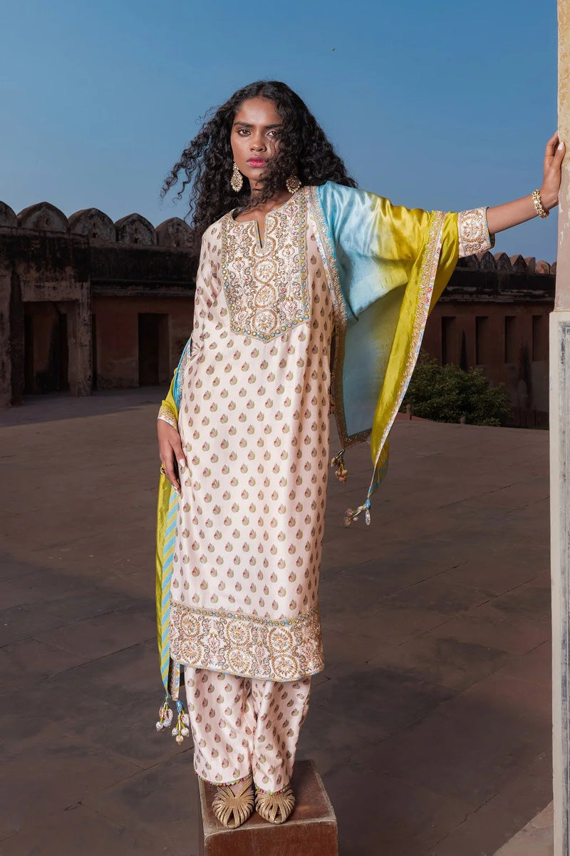 Kurta pant Dupatta Buttercup