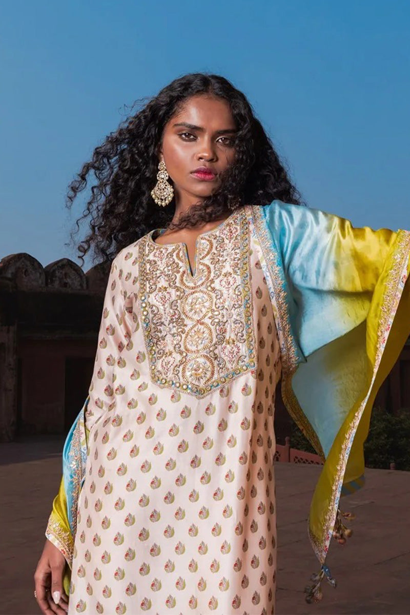 Kurta pant Dupatta Buttercup