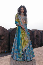 Lehenga Blouse Dupatta Mist Blue