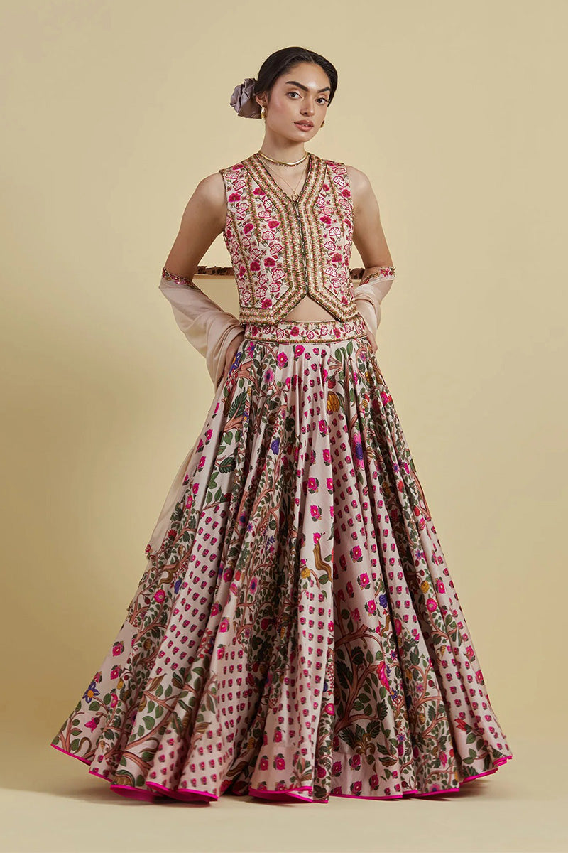 Lehenga Blouse Dupatta Buttercup