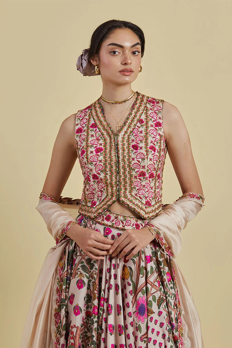 Lehenga Blouse Dupatta Buttercup