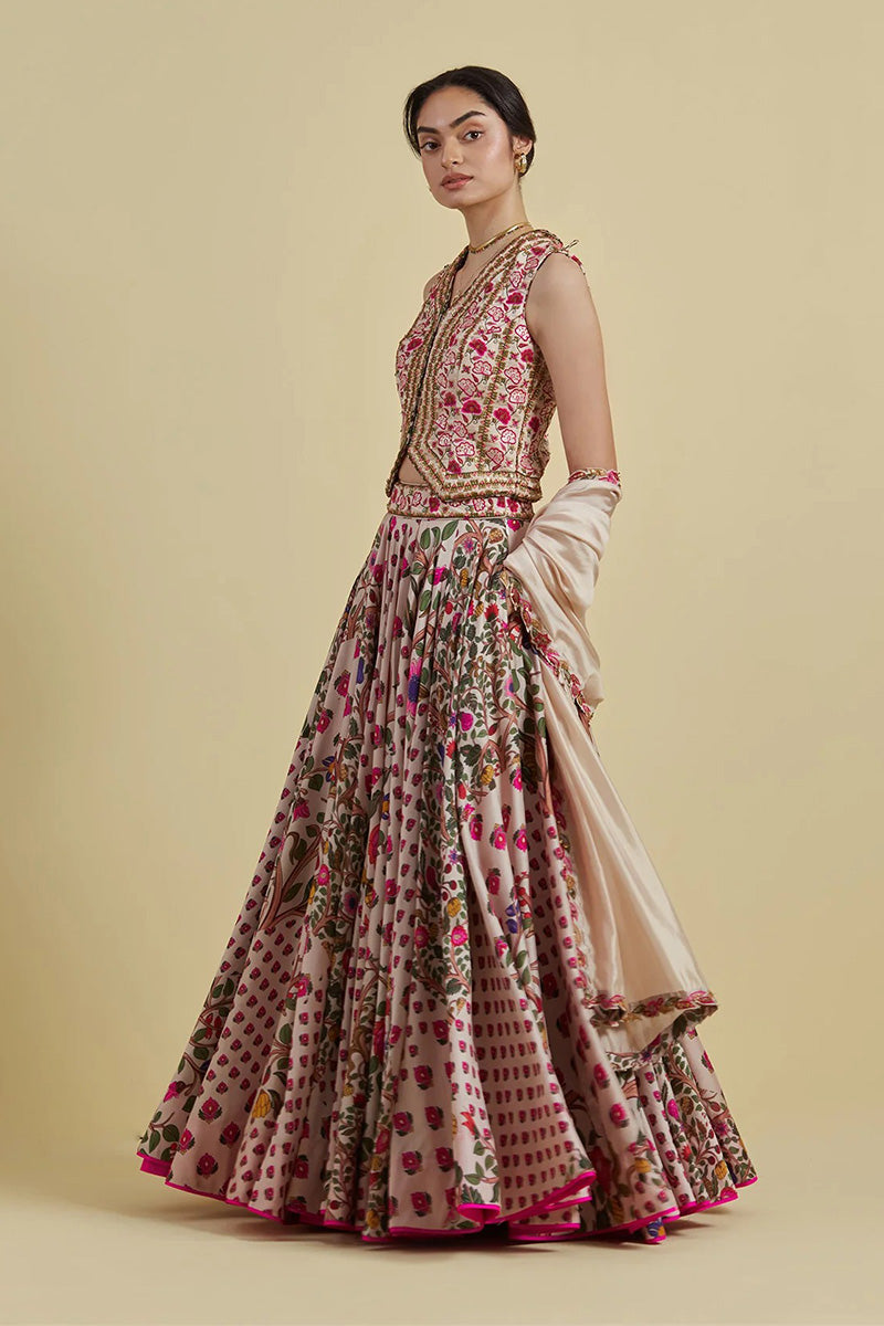 Lehenga Blouse Dupatta Buttercup