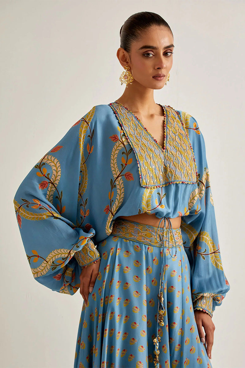 Skirt Top Mist Blue