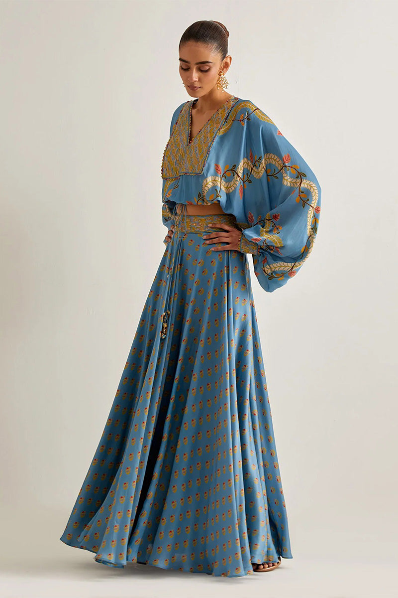 Skirt Top Mist Blue