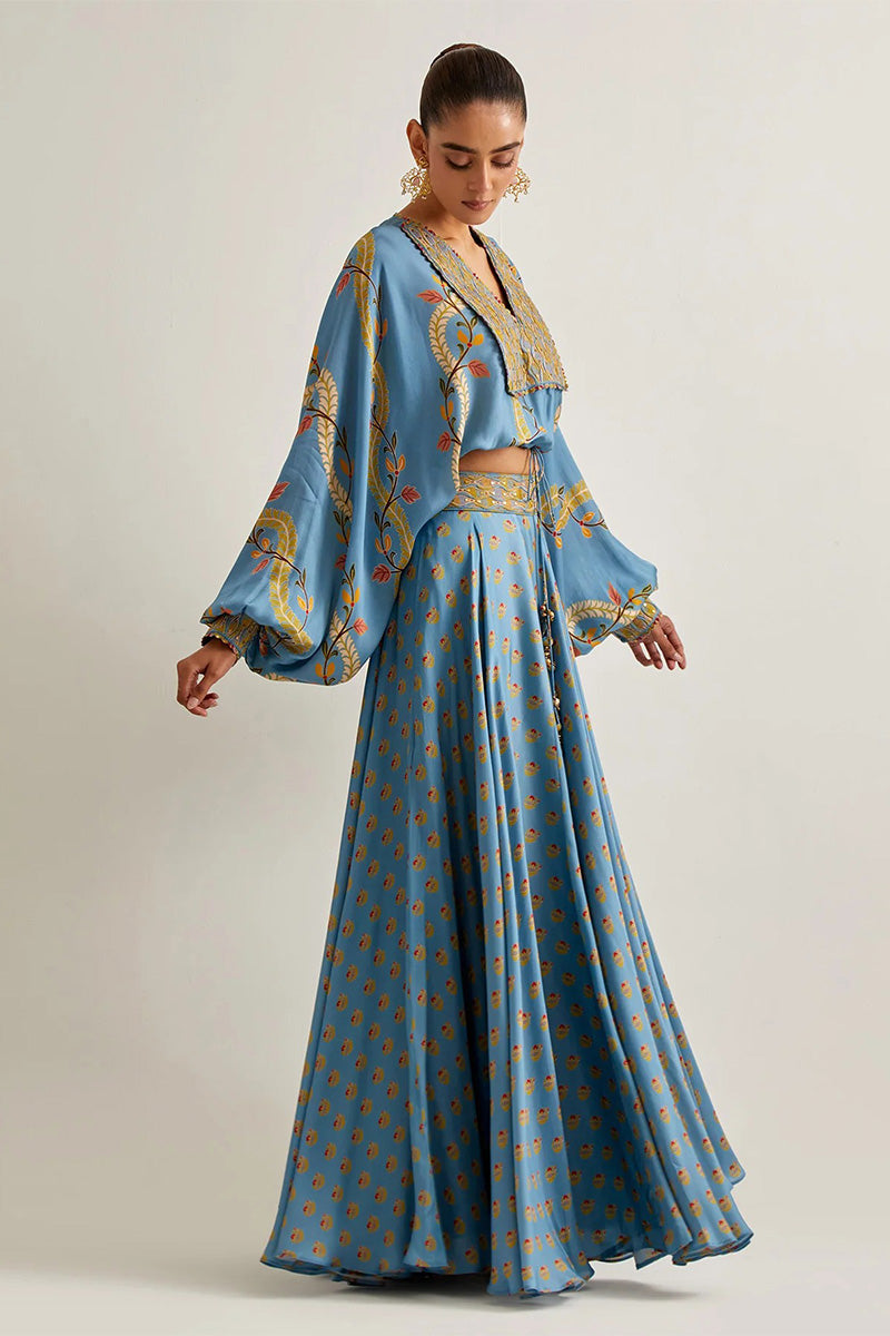 Skirt Top Mist Blue