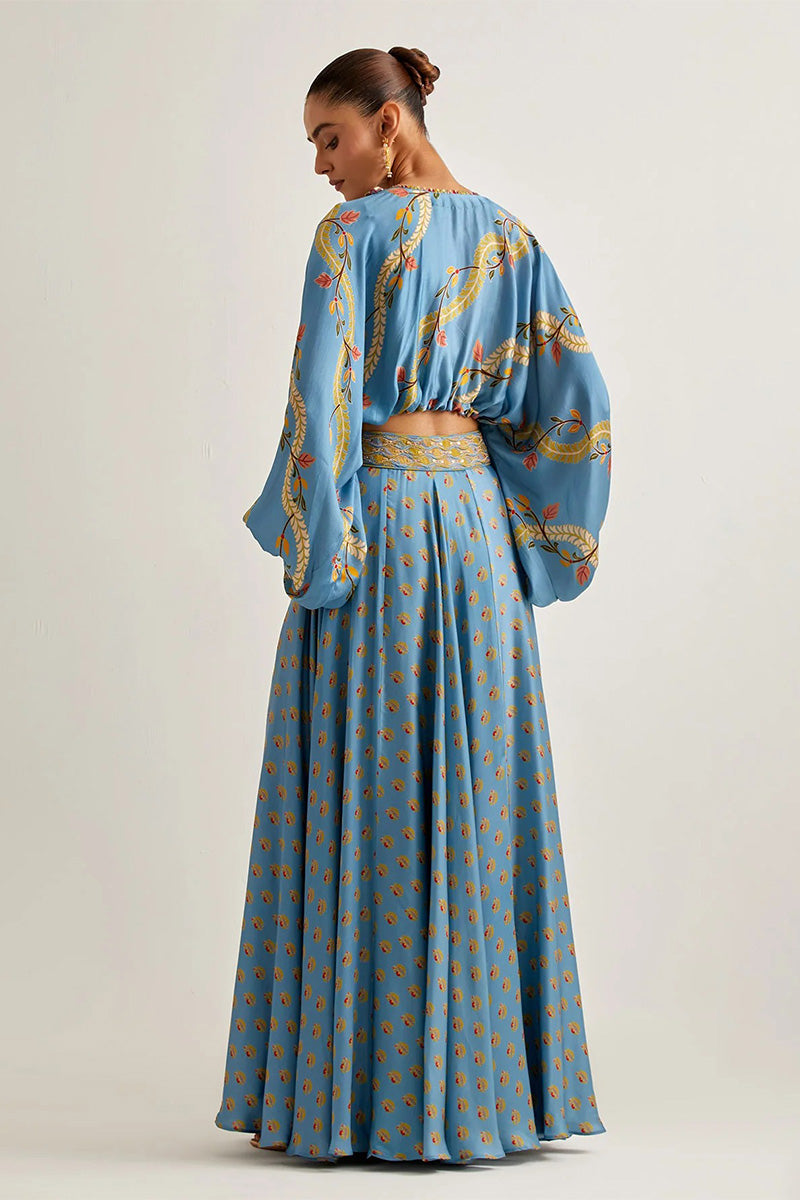 Skirt Top Mist Blue