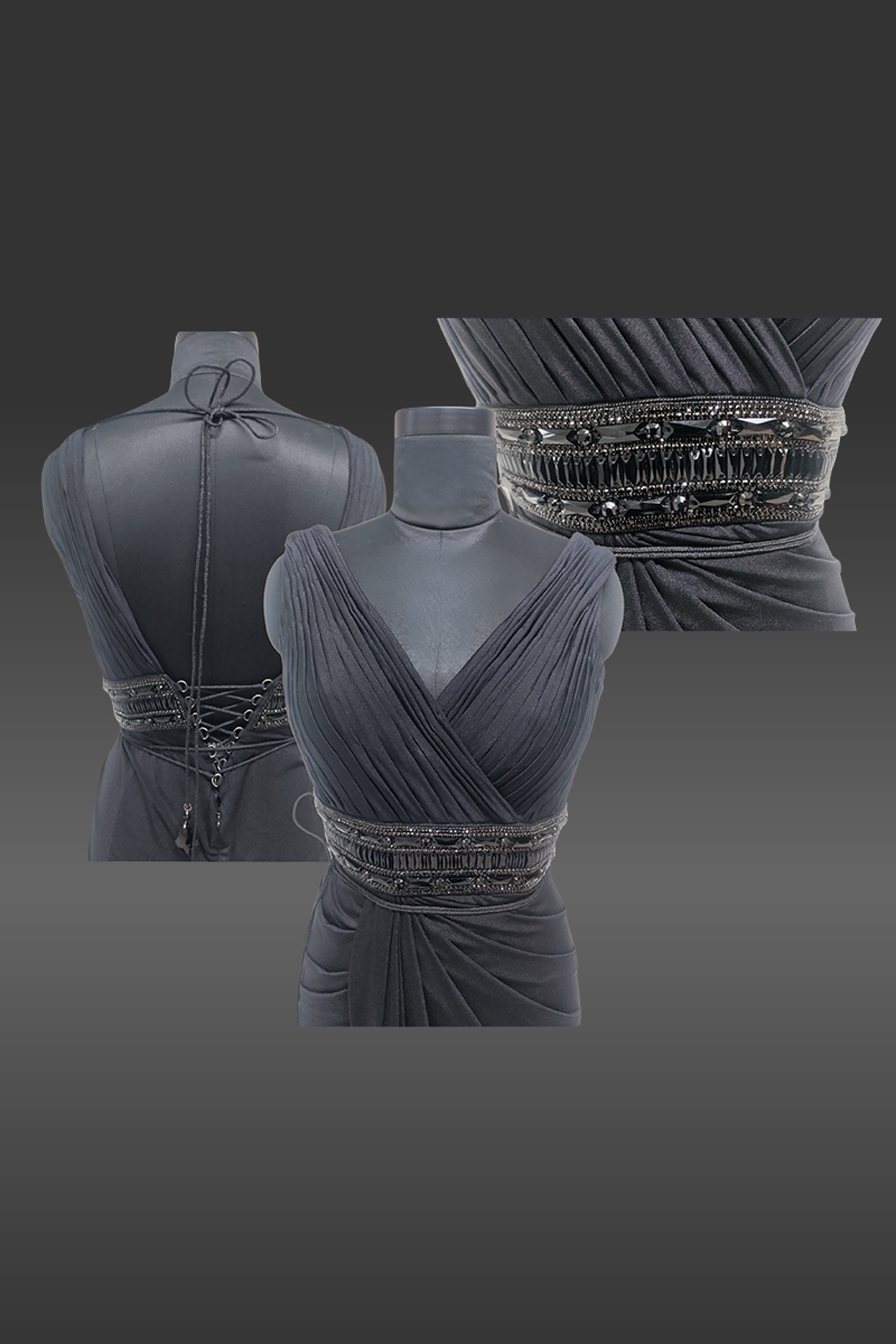 GOWN BLACK