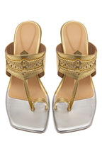 Gold Block Heels