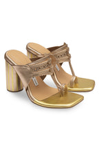 Rose Gold Block Heels