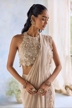Draped Saree Blouse Nature Nude