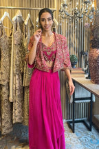 Jacket Blouse Skirt Pink