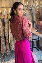 Jacket Blouse Skirt Pink