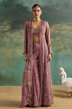 Jacket Blouse Sharara Petal Pink