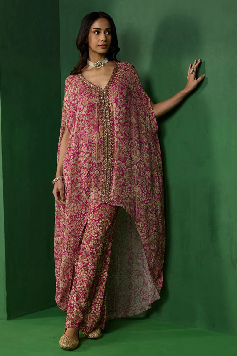 Kurta Pant Bustier Pink