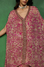 Kurta Pant Bustier Pink
