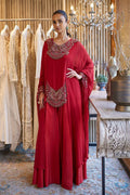 KURTA SLIP PANT RED