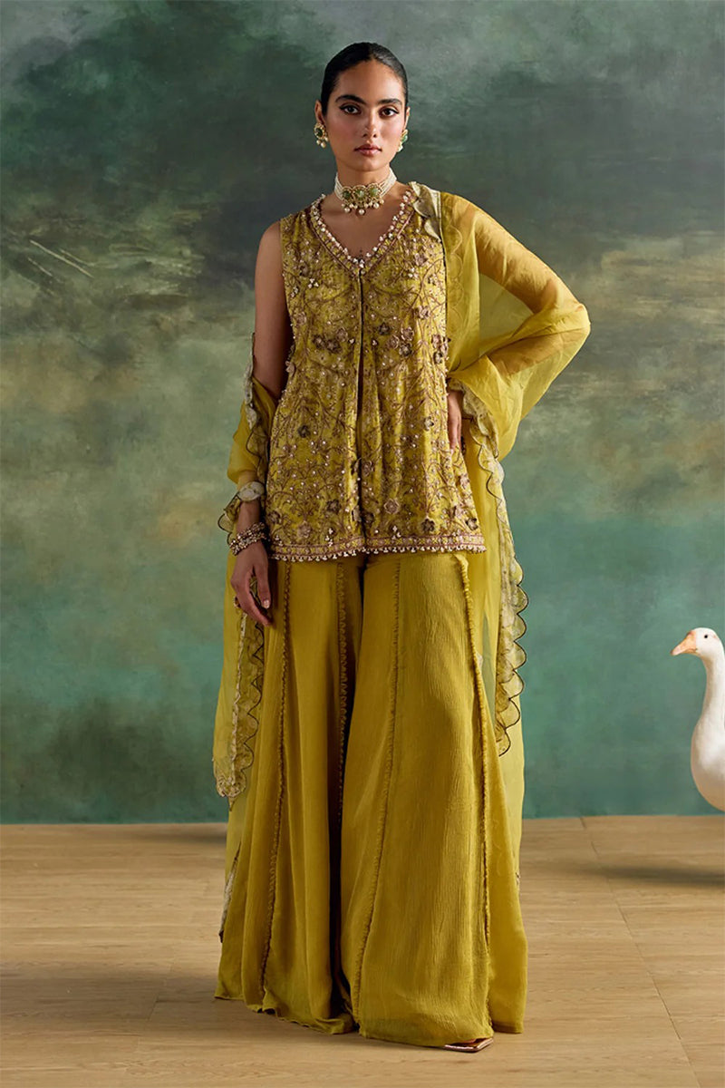 Kurta Sharara Dupatta Citric Lemon