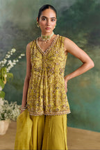 Kurta Sharara Dupatta Citric Lemon