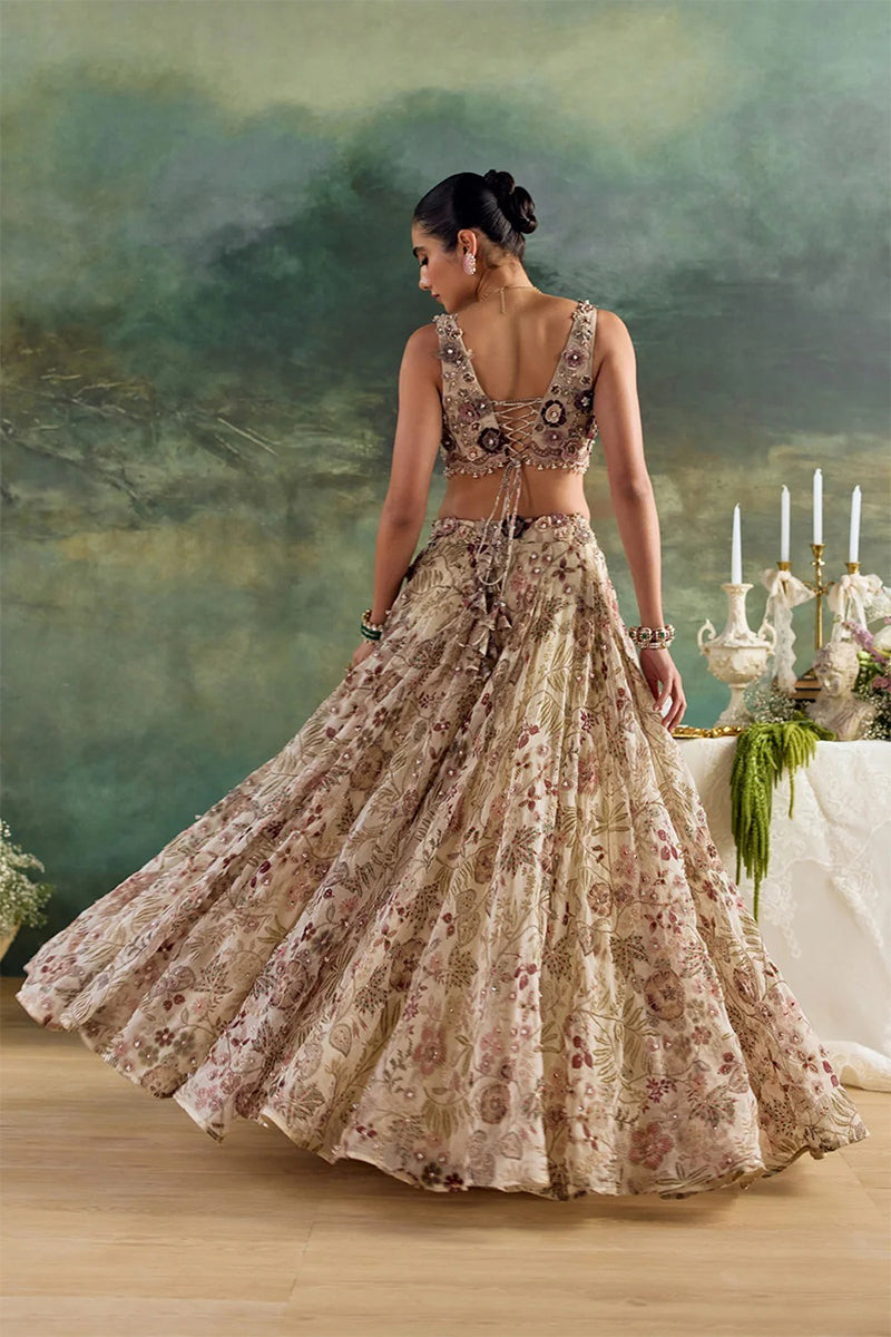 Lehenga Blouse Dupatta Moonlight Ivory
