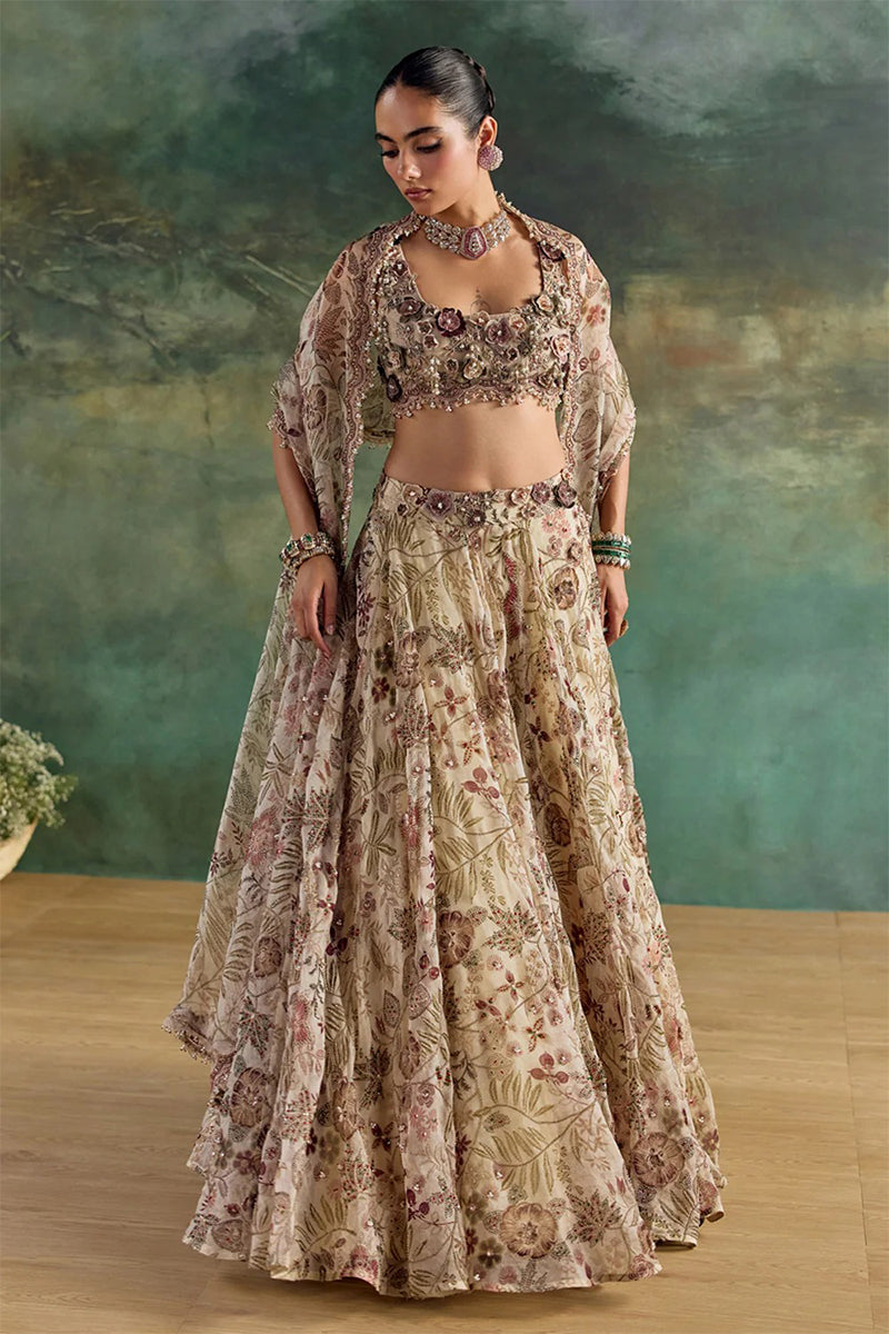 Lehenga Blouse Dupatta Moonlight Ivory