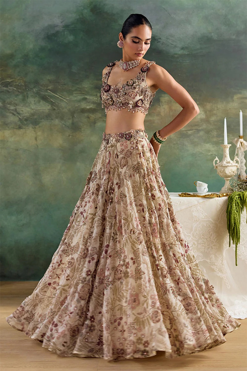 Lehenga Blouse Dupatta Moonlight Ivory