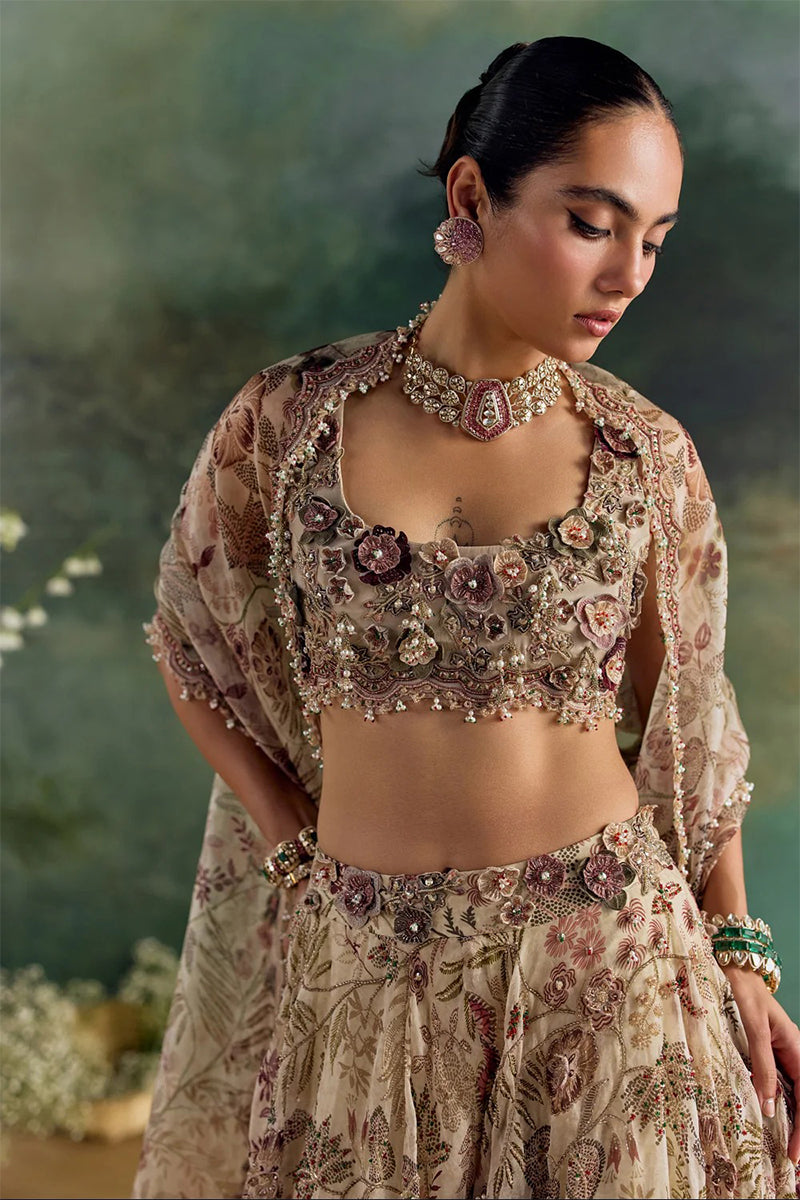Lehenga Blouse Dupatta Moonlight Ivory