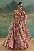Lehenga Blouse Dupatta Petal Pink