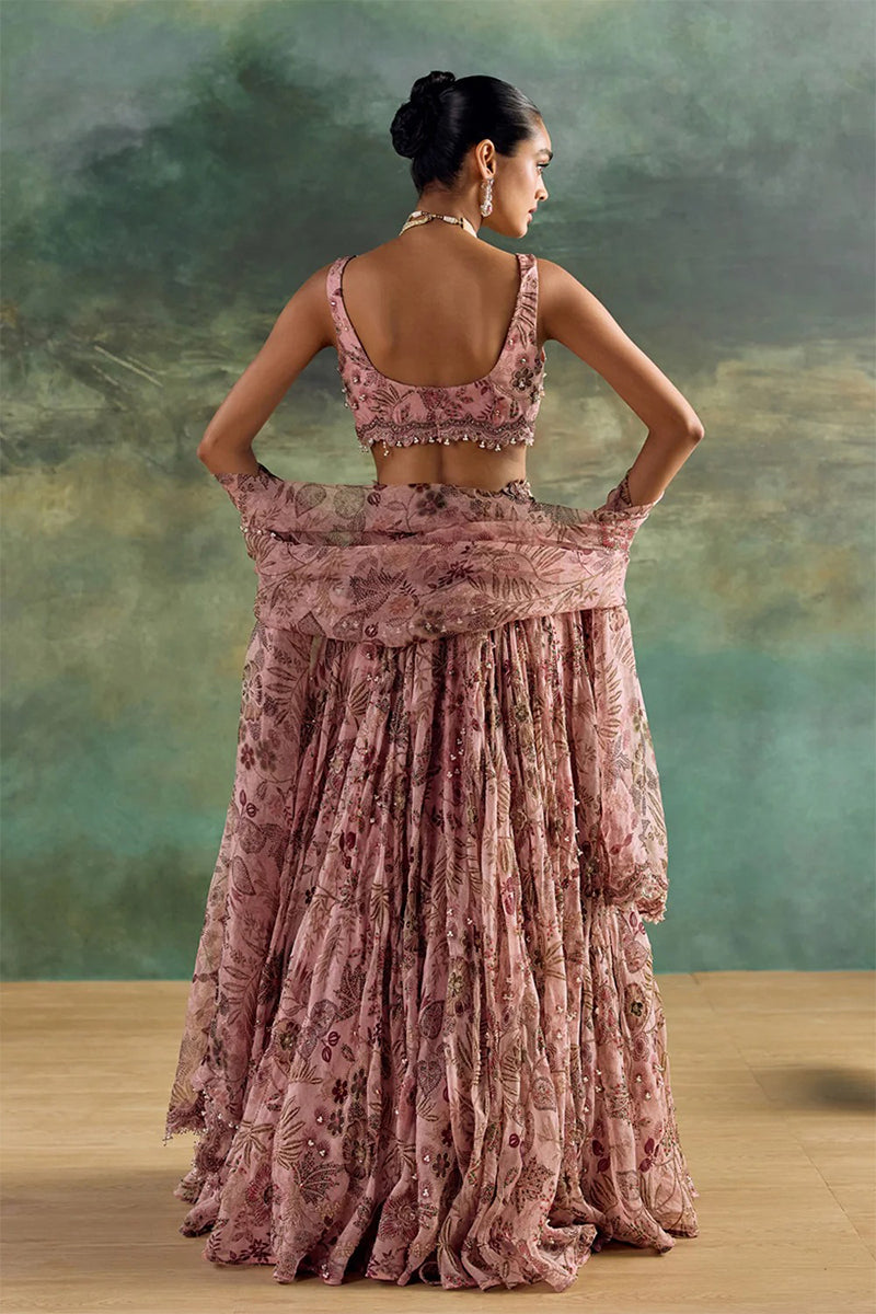 Lehenga Blouse Dupatta Petal Pink