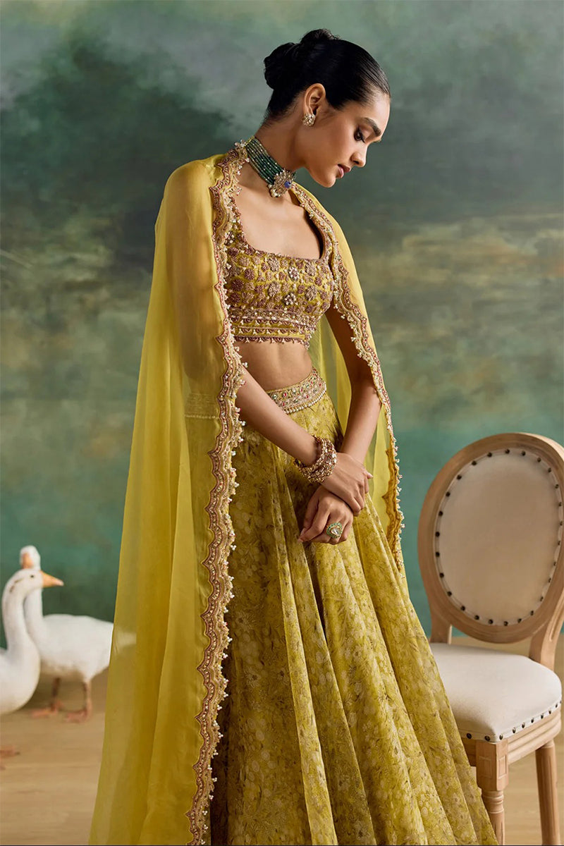 Lehenga Blouse Dupatta Citric Lemon